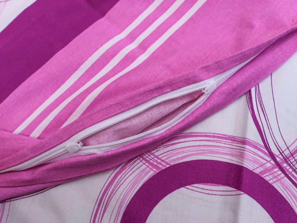 Lenjerie de pat din bumbac KATIE roz Dimensiune lenjerie de pat: 70 x 90 cm | 140 x 200 cm
