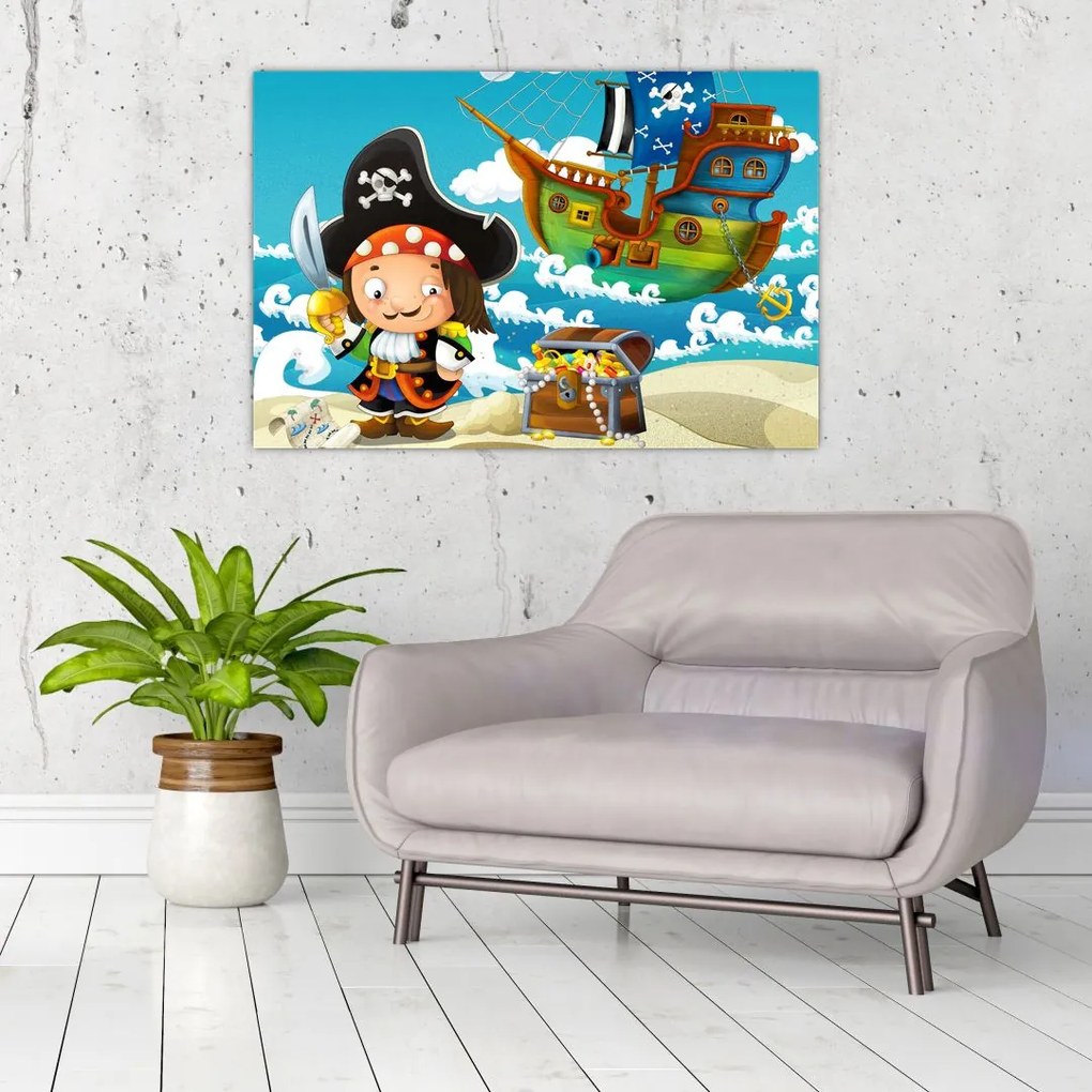 Tablou - Comoara piraților (90x60 cm)