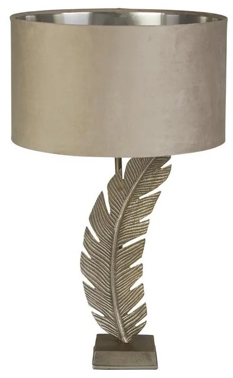Veioza/Lampa de masa design lux elegant Belle argintiu/taupe