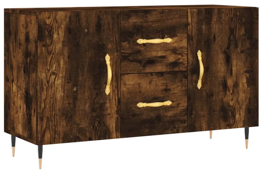 828153 vidaXL Dulap, stejar fumuriu, 100x36x60 cm, lemn compozit