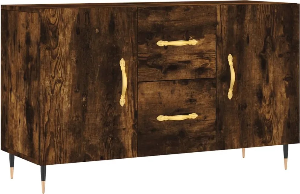 vidaXL Dulap, stejar fumuriu, 100x36x60 cm, lemn compozit