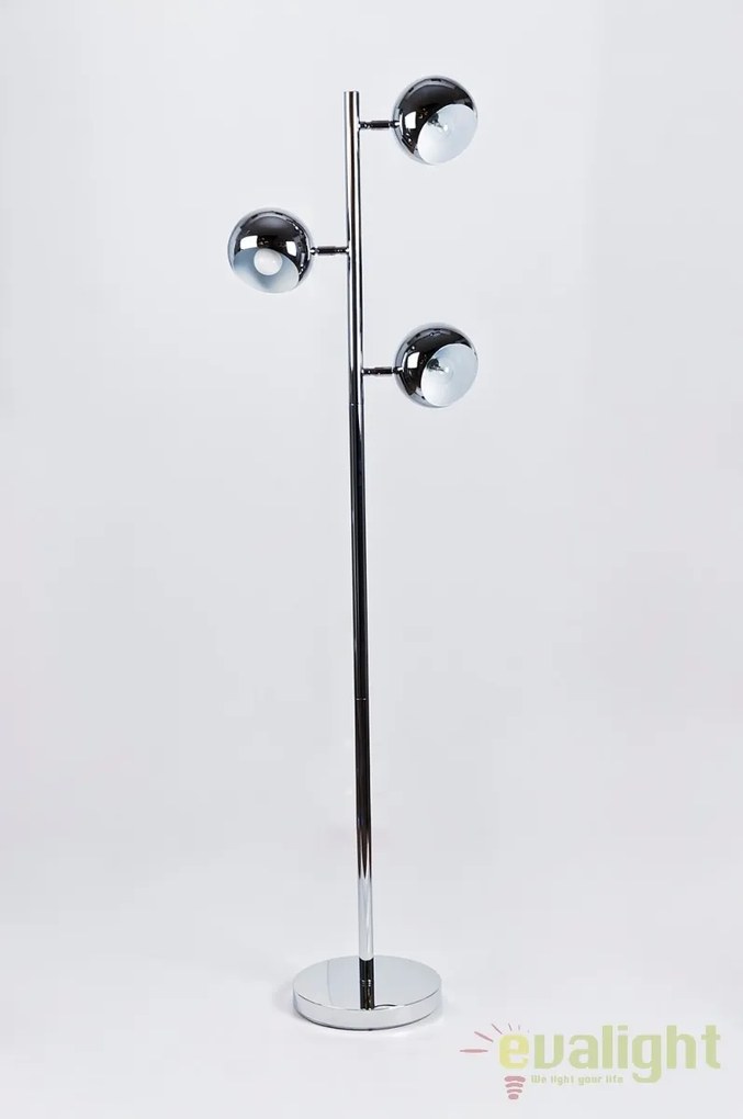 Lampadar modern design metalic cromat Trinton