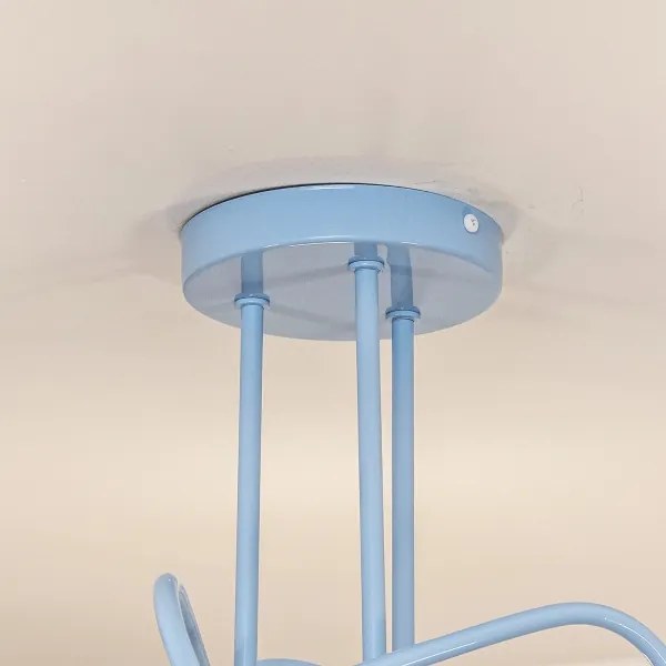 Lustră aplicată OXFORD, 3xE27/15W/230V, albastră