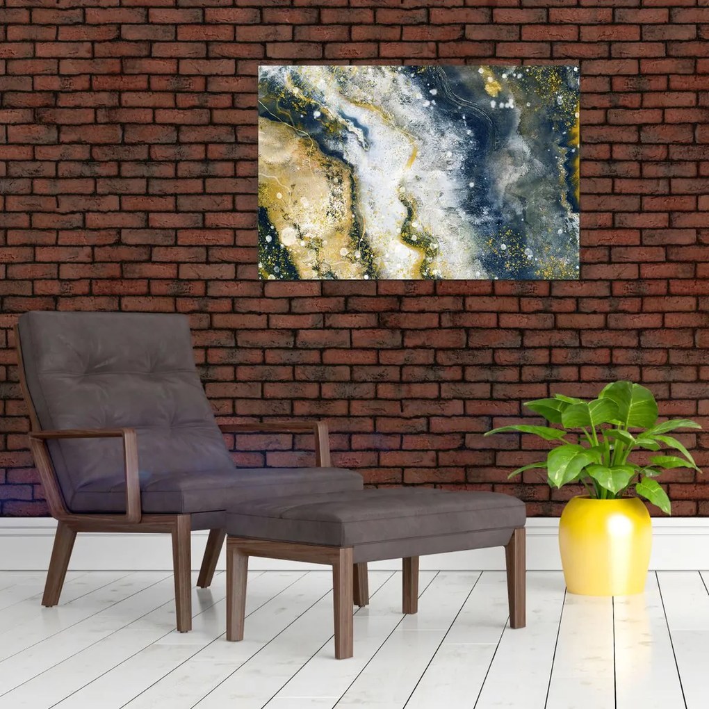 Tablou - Abstract auriu (90x60 cm)