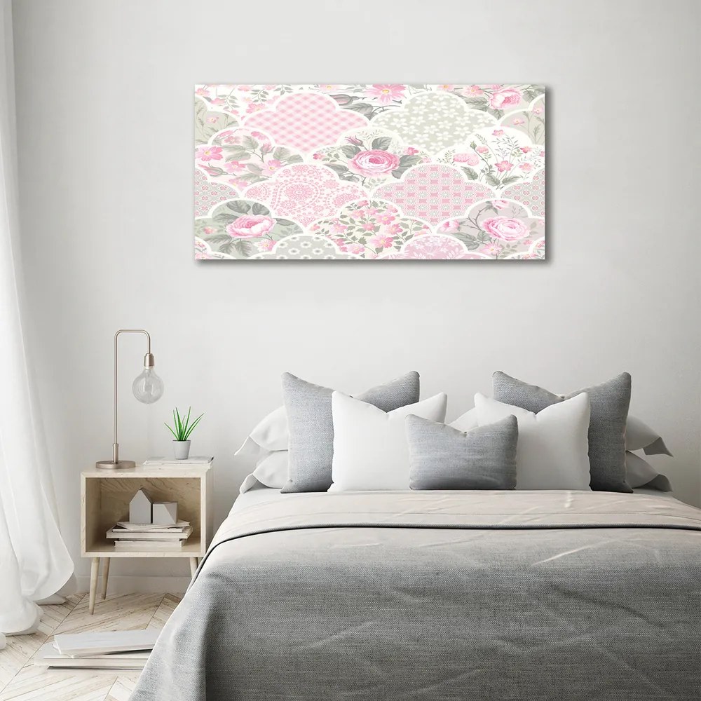 Tablou pe pânză canvas Trandafiri si ornamente