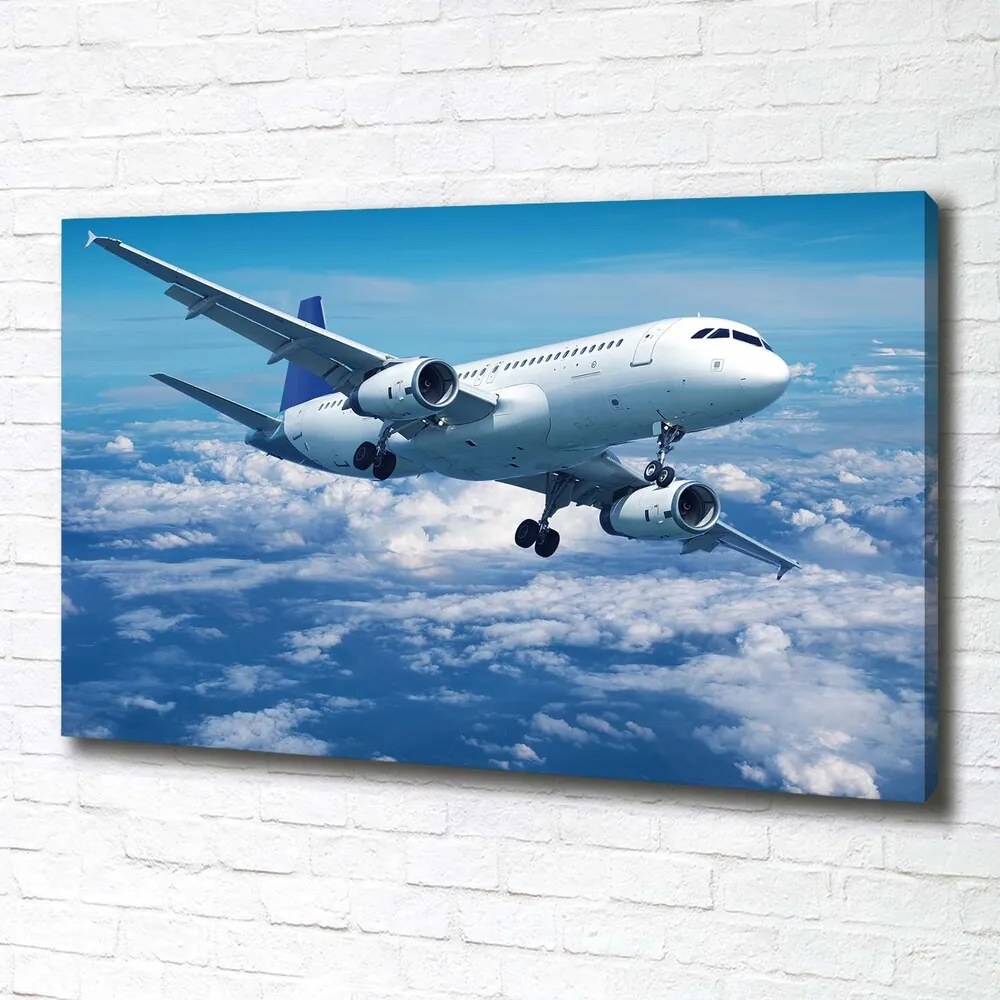 Tablouri tipărite pe pânză Avionul în nori