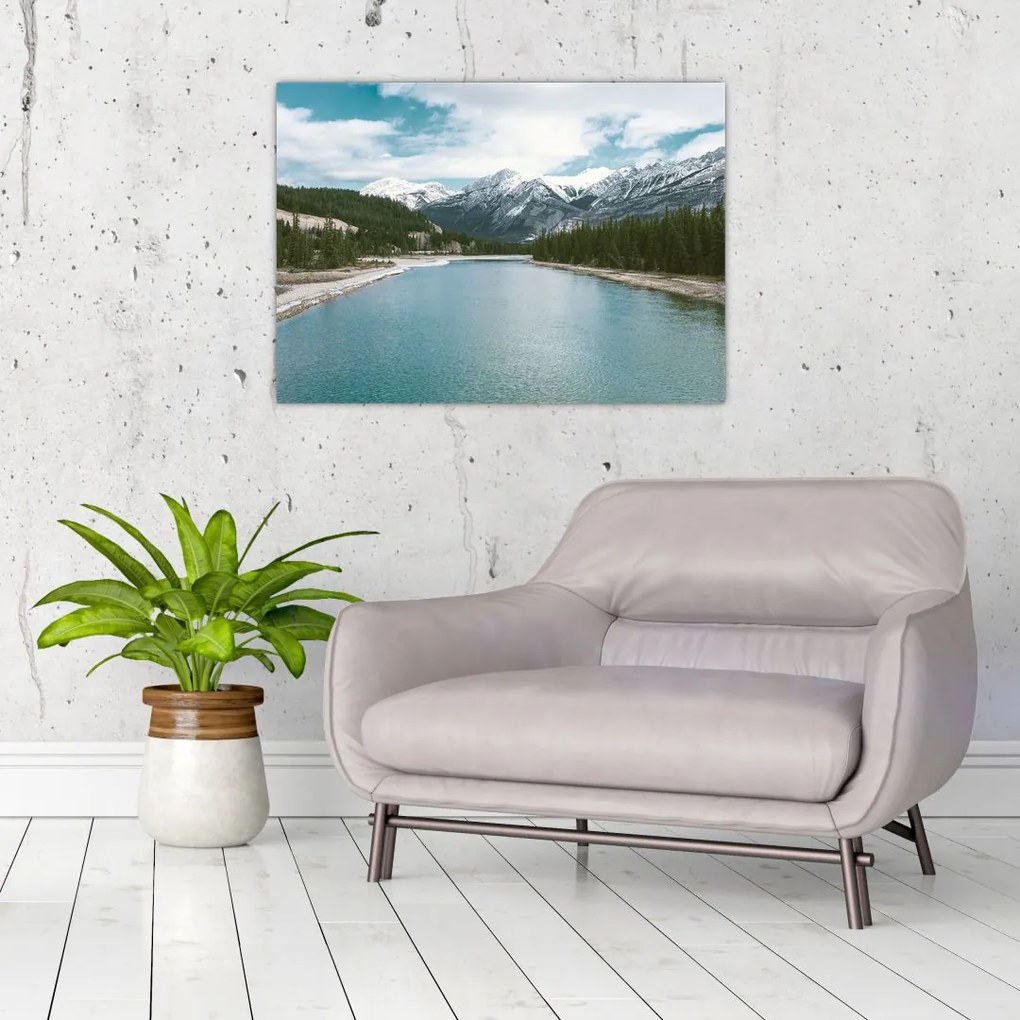 Tablou cu peisaj montan (70x50 cm)