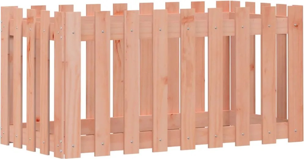 vidaXL Pat înălțat grădină cu design gard 100x50x50 cm lemn douglas