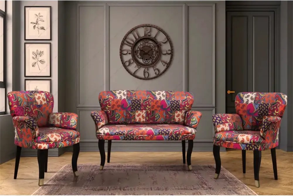 Set canapea cocktail Relax Homs textil portocaliu