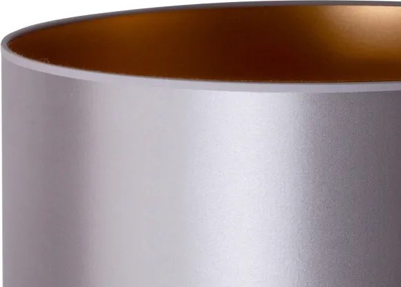 Lampadar Duolla CANNES 1xE27/15W/230V d. 45 cm argintiu/cupru/negru