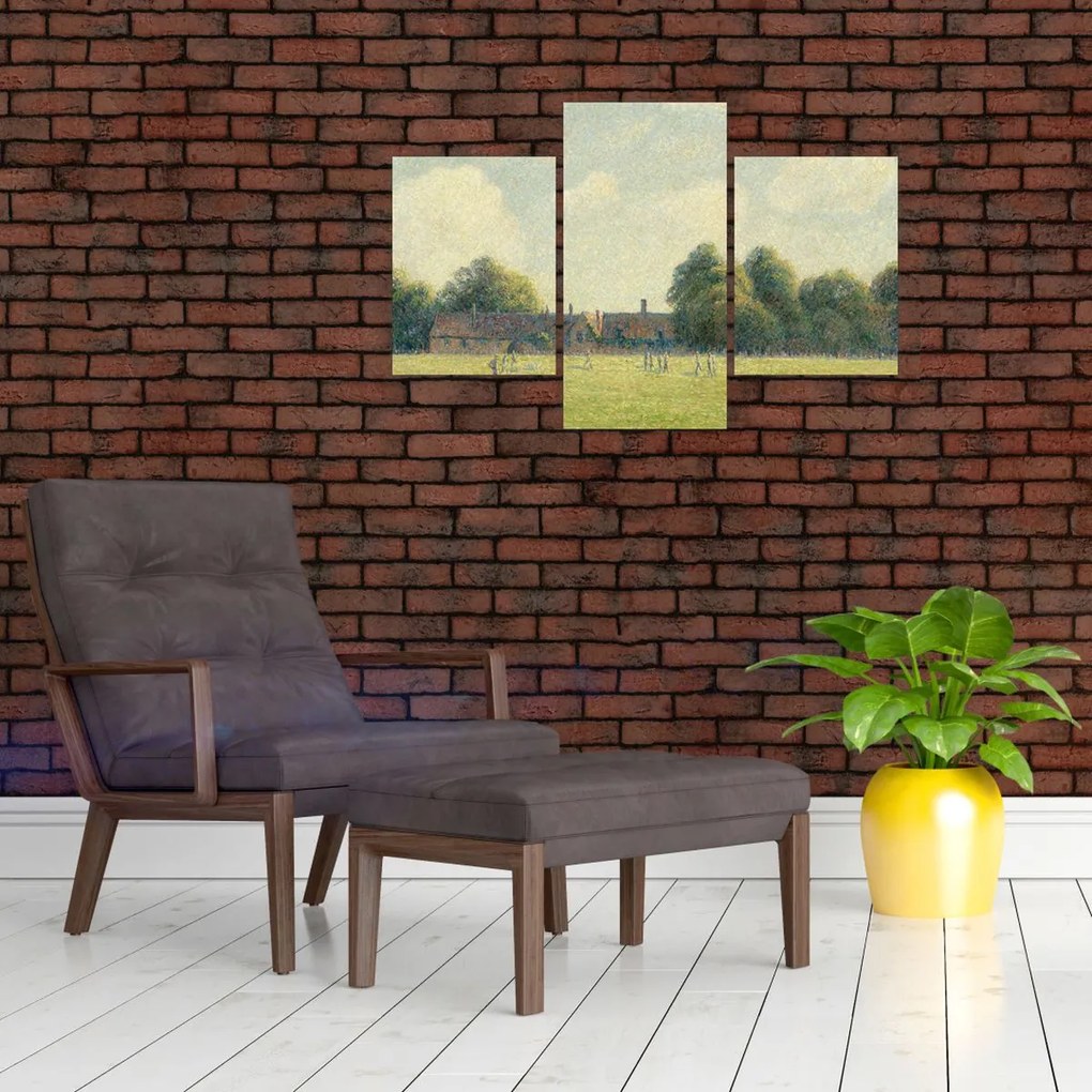 Tablou - Camille Pissarro, Hampton Court Green, reproducere (90x60 cm)