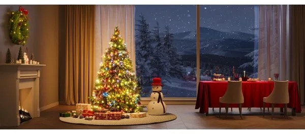 Instalație LED RGBICW de Crăciun de exterior Govee 2700-6500K 20m Wi-Fi Matter IP66