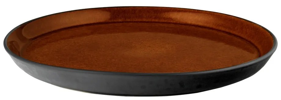 Farfurie neagră/chihlimbar din gresie ø 27 cm Gastro Black/Amber – Bitz