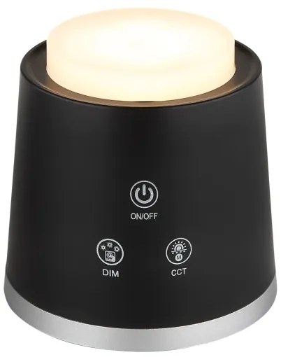 Globo 58454B - Lampă de birou LED tactilă reglabilă MEEYA LED/6W/3,7V negru