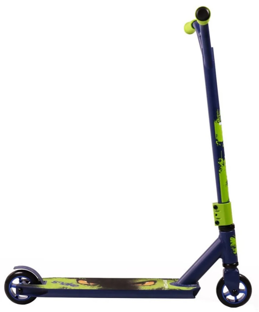 Trotineta Freestyle NOVOKIDS™ Snake Special edition, maxim 100 kg, Frana picior, Cadru aluminiu, Diametru roata 100 mm, Verde