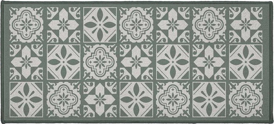 Covoraș de baie verde din material textil 50x120 cm Constantine – douceur d'intérieur