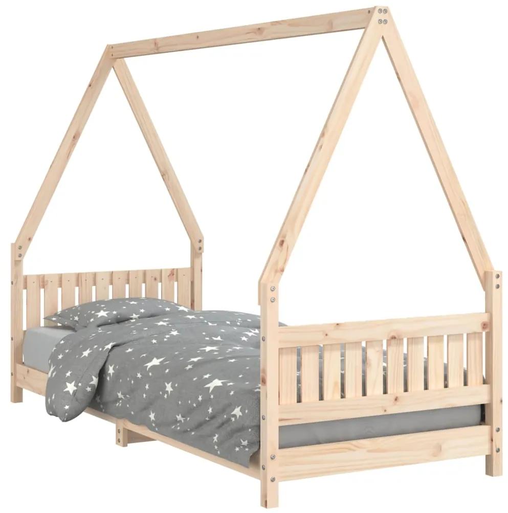 834495 vidaXL Cadru de pat pentru copii, 80x200 cm, lemn masiv de pin