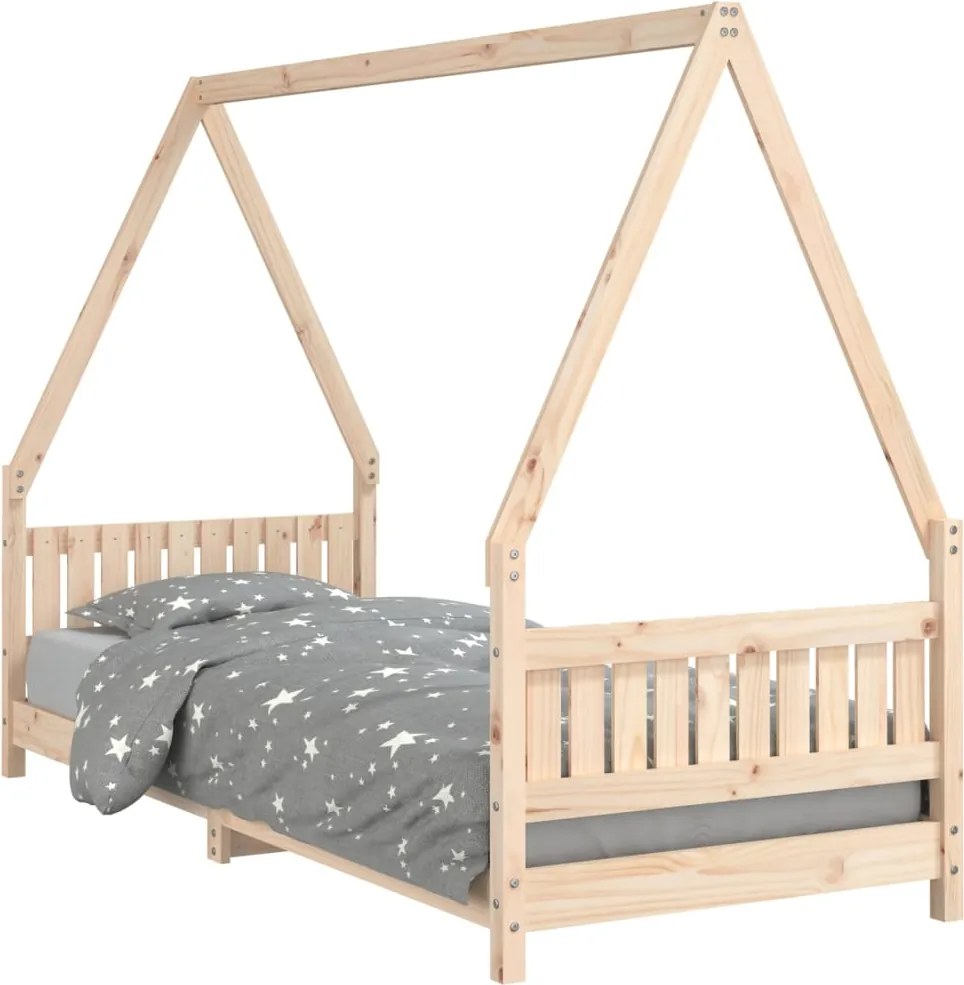 vidaXL Cadru de pat pentru copii, 80x200 cm, lemn masiv de pin