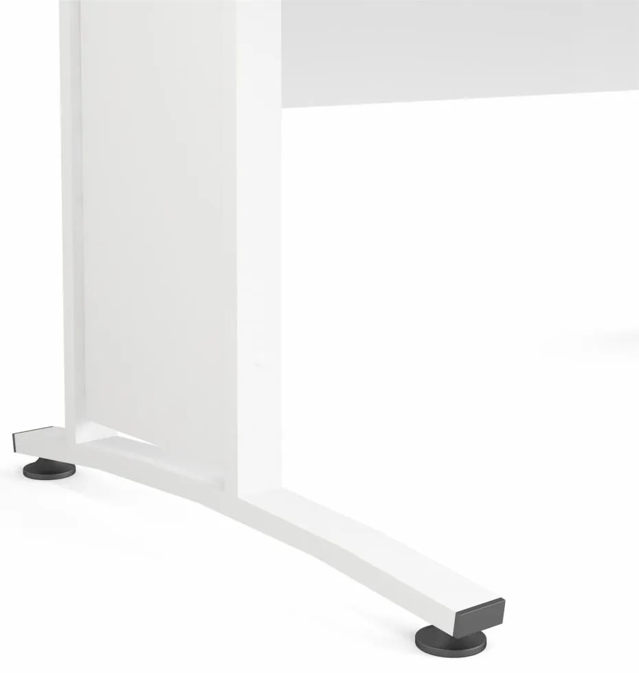 Birou alb PRIMA OFFICE fara sertar 80400