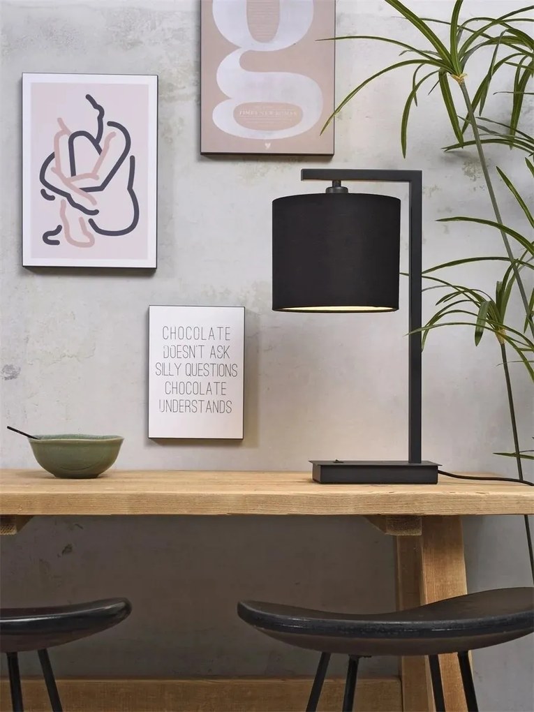 Veioza, Lampa de masa moderna Boston negru