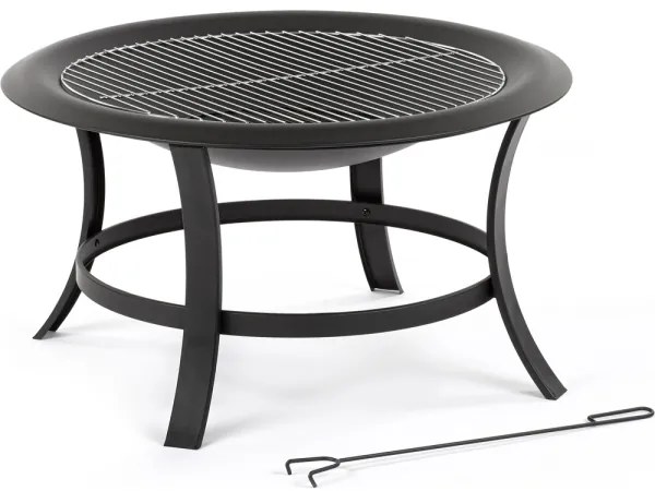 Vatră portabilă rotundă cu grătar Fieldmann d. 74 cm