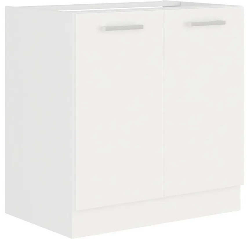 Expedo Corp bucătărie pentru chiuvetă ALBERTA ZL 2F BB + chiuvetă de bucătărie, 80x82x52, alb