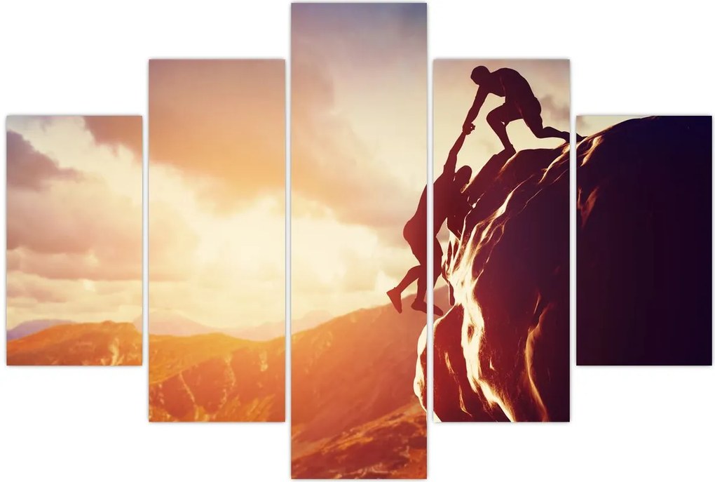Tablou - Alpiniști (150x105 cm)