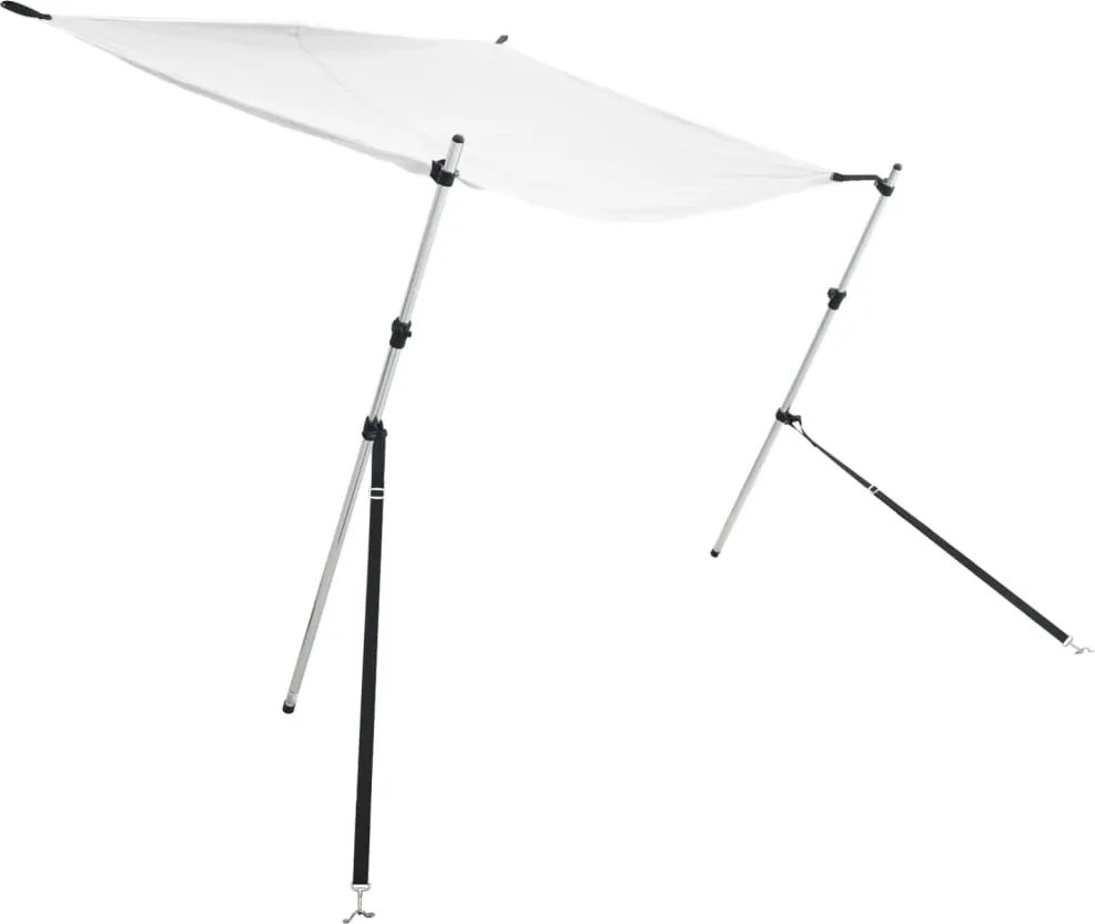vidaXL Extensie parasolar T-Top, alb, 170x170x(115-183) cm