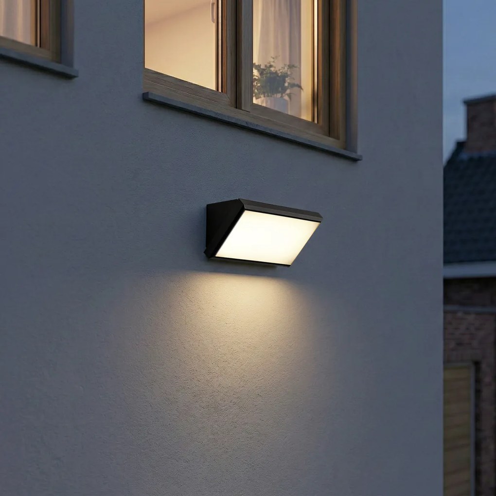 Lampă modernă de perete pentru exterior gri închis, cu LED inclus IP65 - Marek