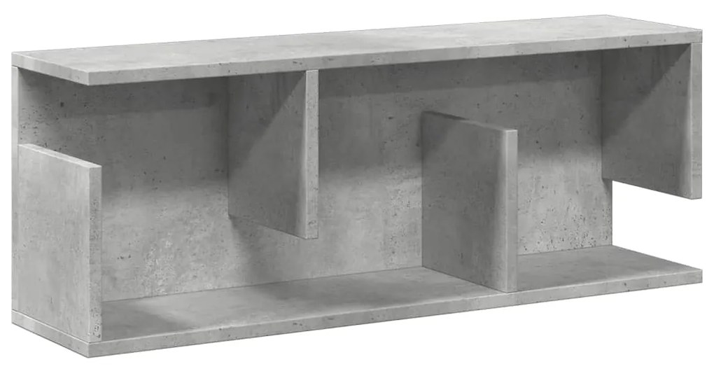 854835 vidaXL Dulap de perete, gri beton, 80x20x30 cm, lemn prelucrat