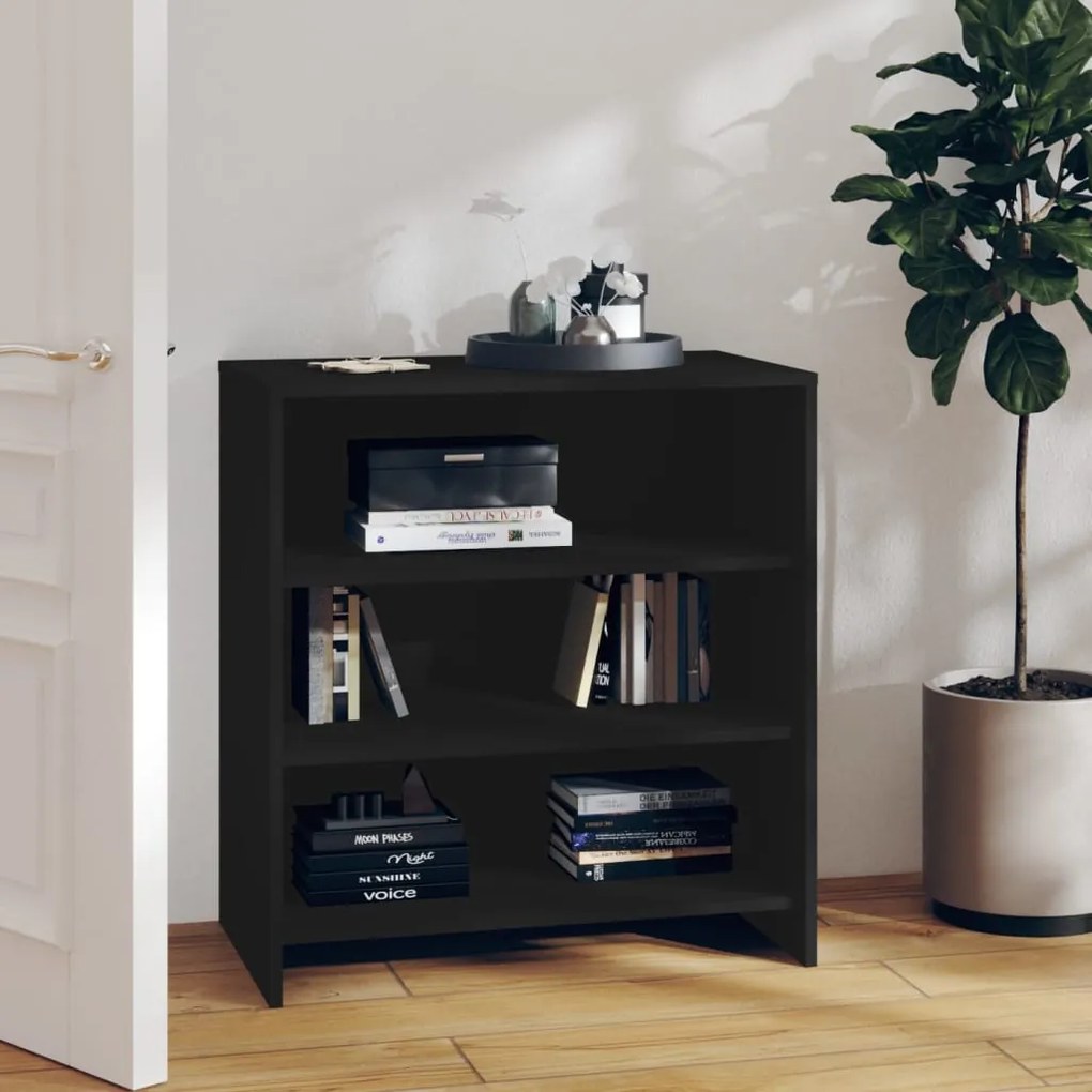809756 vidaXL Servantă, negru, 70x40,5x75 cm, PAL