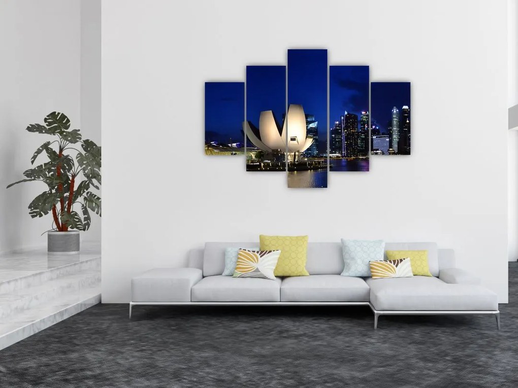 Tablou Singapore nocturn (150x105 cm)