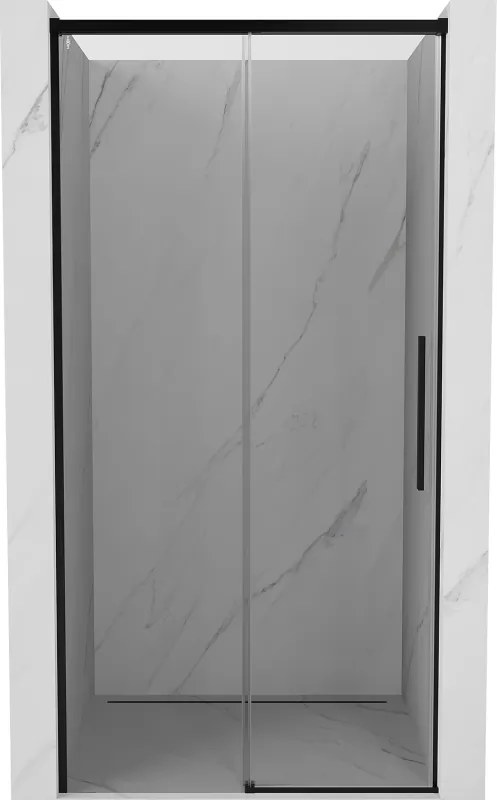 Mexen Rox uși de duș glisante 130 cm, transparente, negre - 8C2-130-000-70-00
