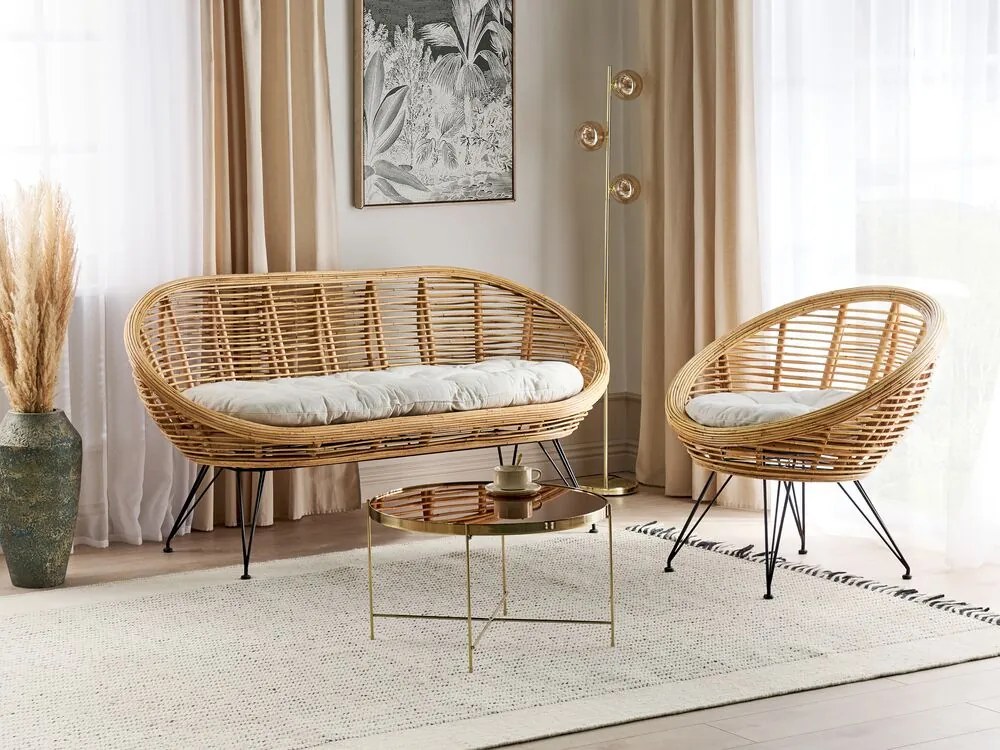Set mobilier de grădină Marza (natural). 1081218