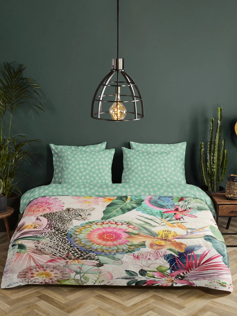 Home colorate reversibile lenjerie de pat pentru pat de o persoana Verda 140x200cm