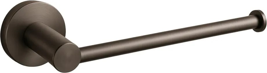 Suport hartie igienica Balneo Qube Gun Metal mat