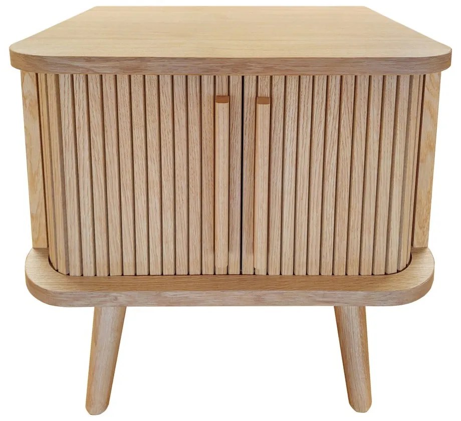 Noptieră cu aspect de lemn de stejar Rove – Woodman