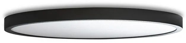 Lustra / Plafoniera LED design slim MALTA R 60 4000K neagra