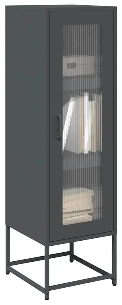 vidaXL Dulap înalt, antracit, 36x39x123 cm, oțel laminat la rece