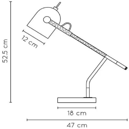 Lampă de masă Lucide 05627/01/30 WAYLON 1xE27/25W/230V negru