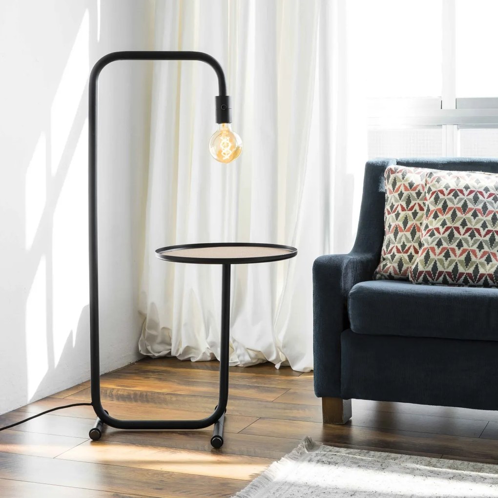 Lampadar minimalist design multifunctional GUEST Black 01046