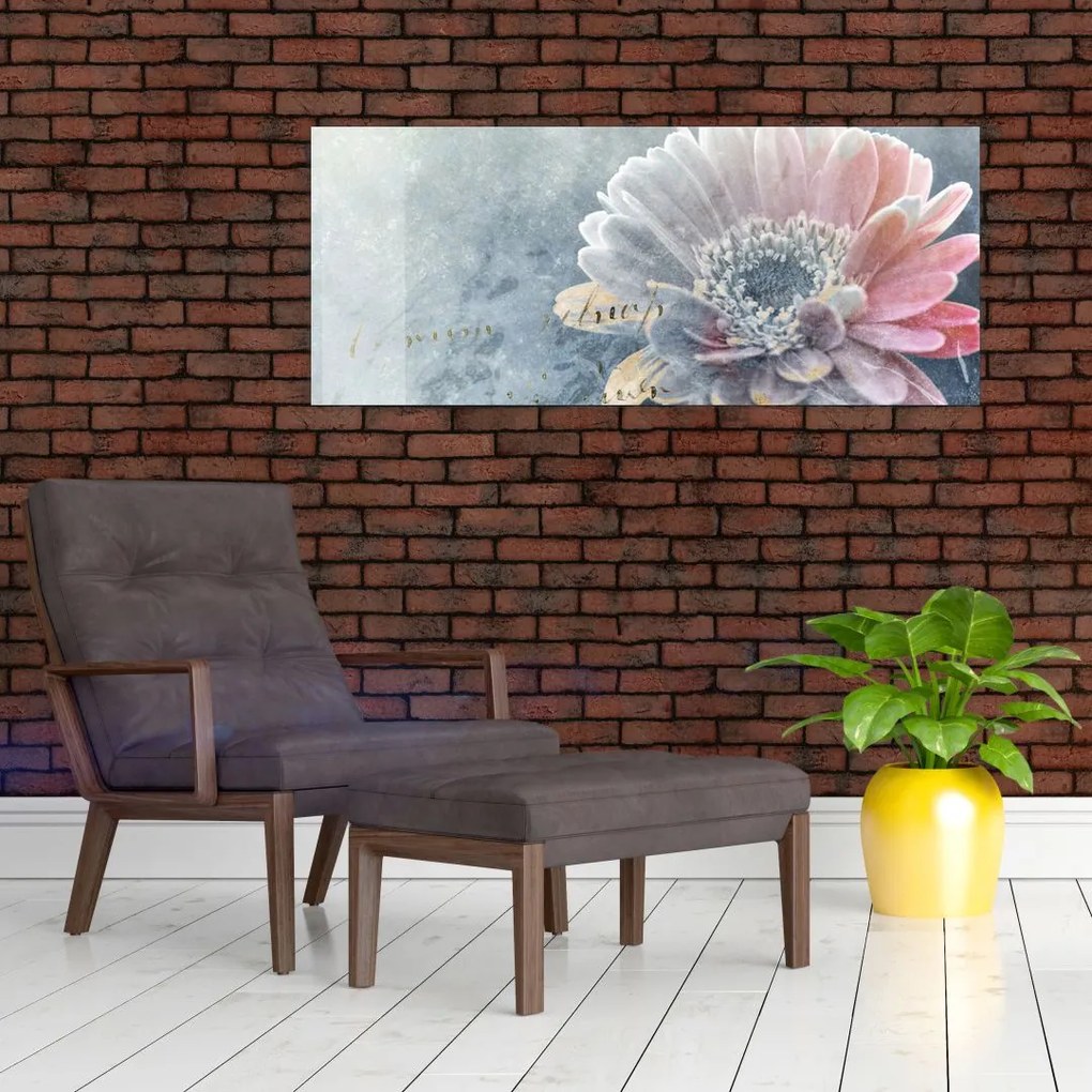 Tablou - Floare de iarnă (120x50 cm)