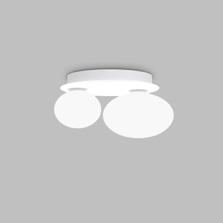 Aplica de perete design modern Ninfea ap2 alb