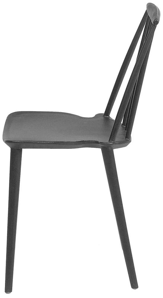 Set 2 buc. scaune pentru sufragerie Vendor (negru). 1009921