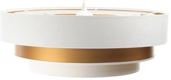 Lustr TRINITI 1xE27/60W/230V alb/auriu pe cablu