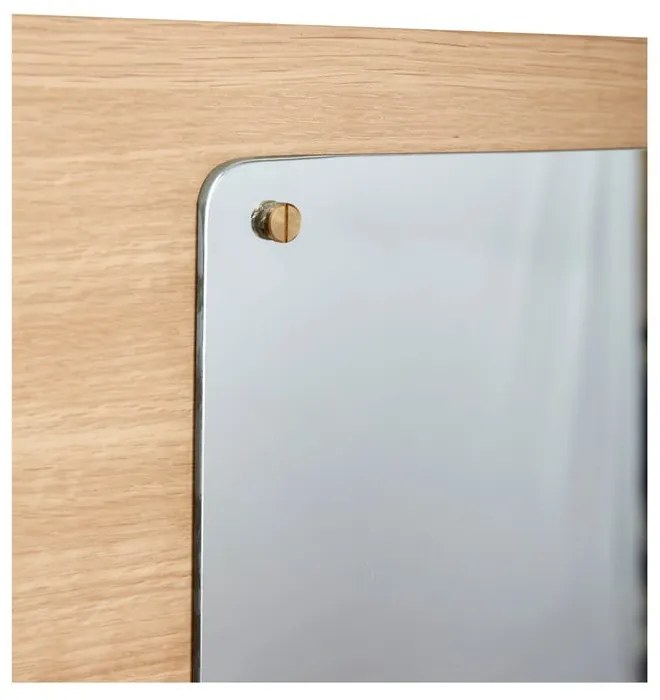 Oglindă de perete cu ramă din lemn 80x50 cm Split – Hübsch