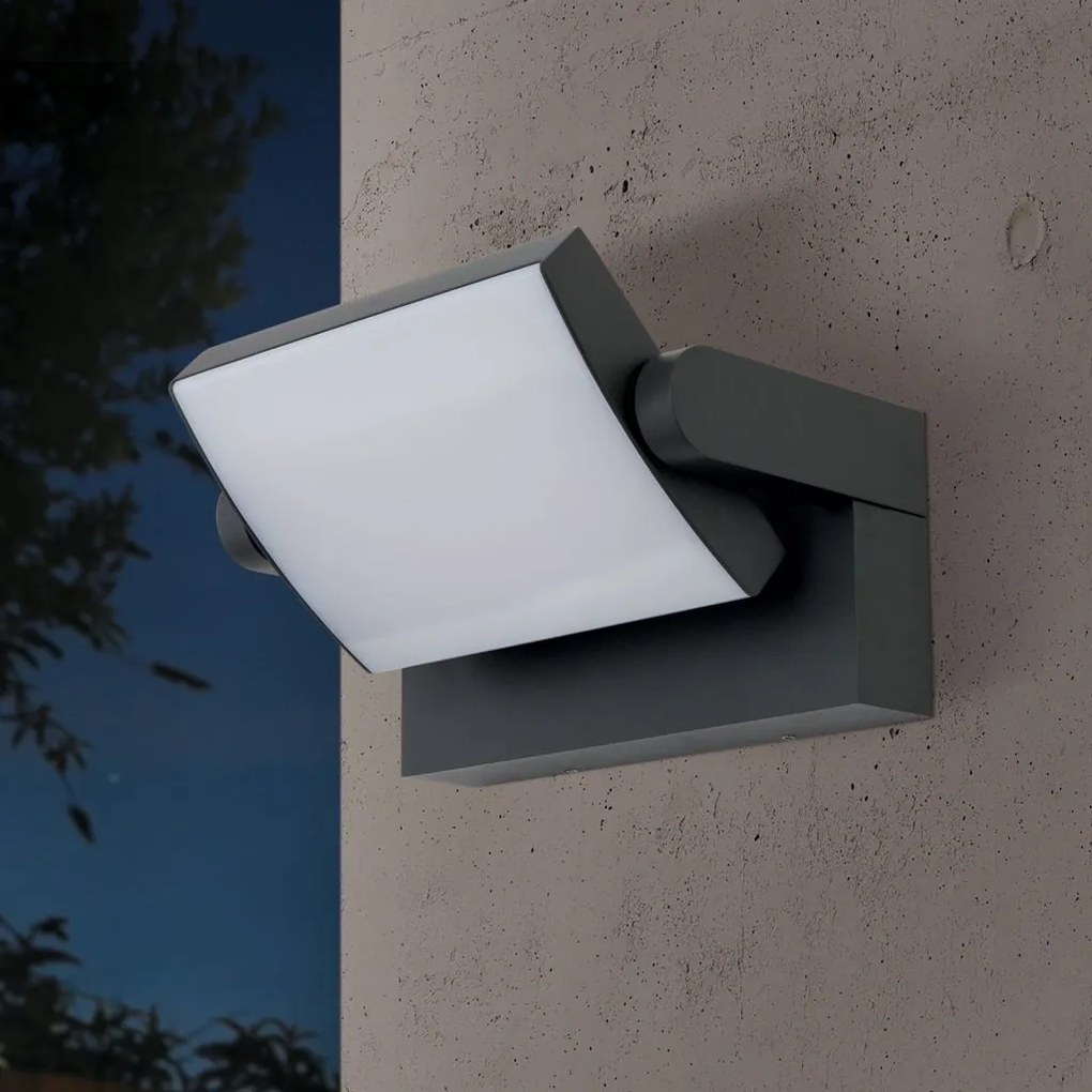 Aplica LED de exterior reglabila IP54 GINGE antracit