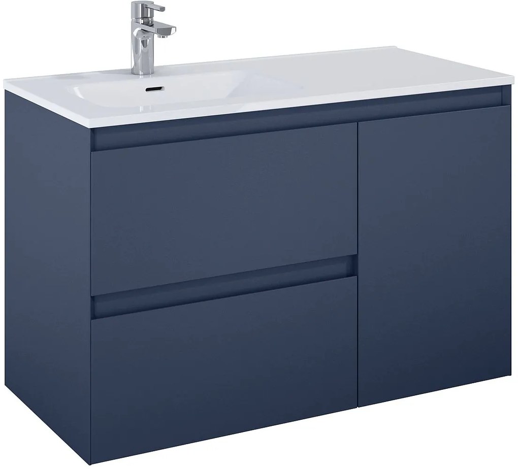 Elita Split dulap 100x45.8x63.5 cm sub chiuveta pe perete albastru RE011006057030
