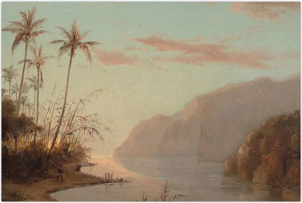 Tablou - Camille Pissarro, A creek in st. Thomas (Virgin Islands), reproducere (90x60 cm)