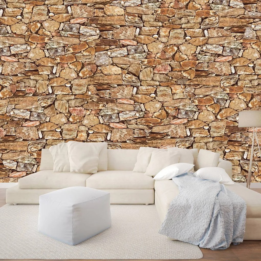 Fototapet - Stone Wall Rock (254x184 cm)